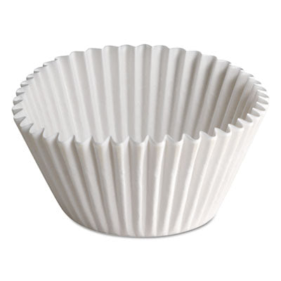 HFMBL35065 Fluted Bake Cups, 8 oz, 3.5 x 1.5 x 0.5, White, Paper, 500/Pack, 10 Packs/Carton