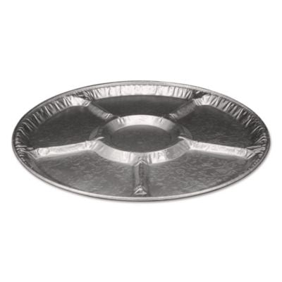 HFA4018100 Aluminum Lazy Susan, 6 Compartments, 18" Diameter x 0.94" h, 25/Carton