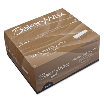 BGC010006 EcoCraft Interfolded Dry Wax Bakery Tissues, 6 x 10.75, White, 1,000/Box, 10 Boxes/Carton BAGCRAFT