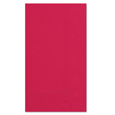 HFM180511 Dinner Napkins, 2-Ply, 15 x 17, Red, 1,000/Carton HOFFMASTER