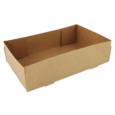 SCH0122 4-Corner Pop-Up Food and Drink Tray, 8.63 x 5.5 x 2.25, Brown, Paper, 500/Carton