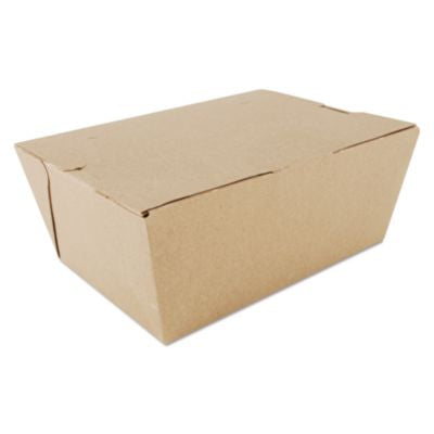 SCH0734 ChampPak Carryout Boxes, #4, 7.75 x 5.5 x 3.5, Brown, Paper, 160/Carton