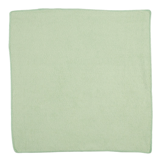 RCP1820582 Microfiber Cleaning Cloths, 16 X 16, Green, 24/pack RUBBERMAID COMMERCIAL PROD.