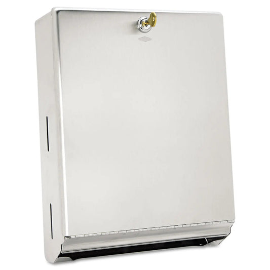 BOB262 Surface-Mounted Paper Towel Dispenser, 10.75 X 4 X 14, Stainless Steel Bobrick