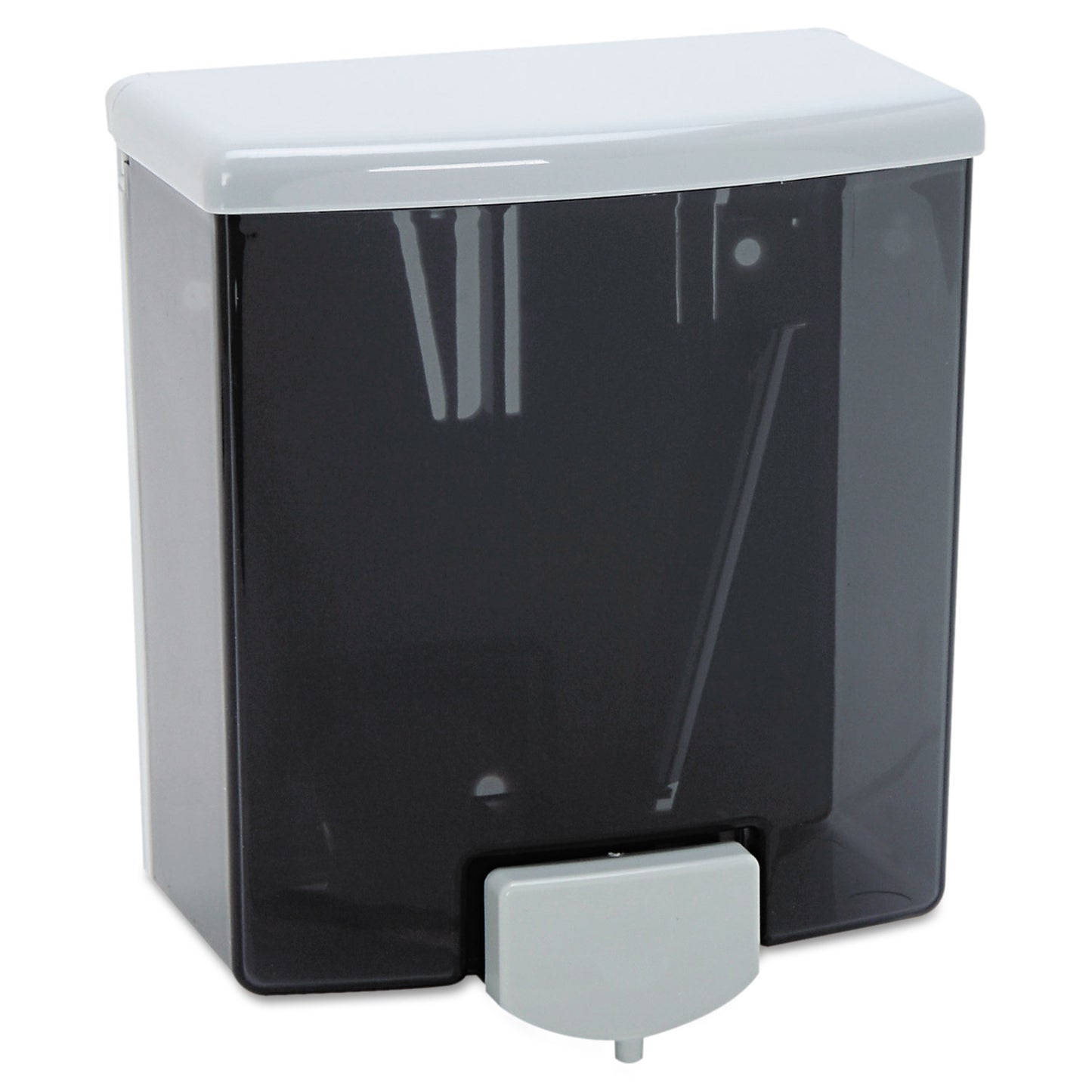 BOB40 Surface-Mounted Liquid Soap Dispenser, 40 oz, 5.81 x 3.31 x 6.88, Black/Gray