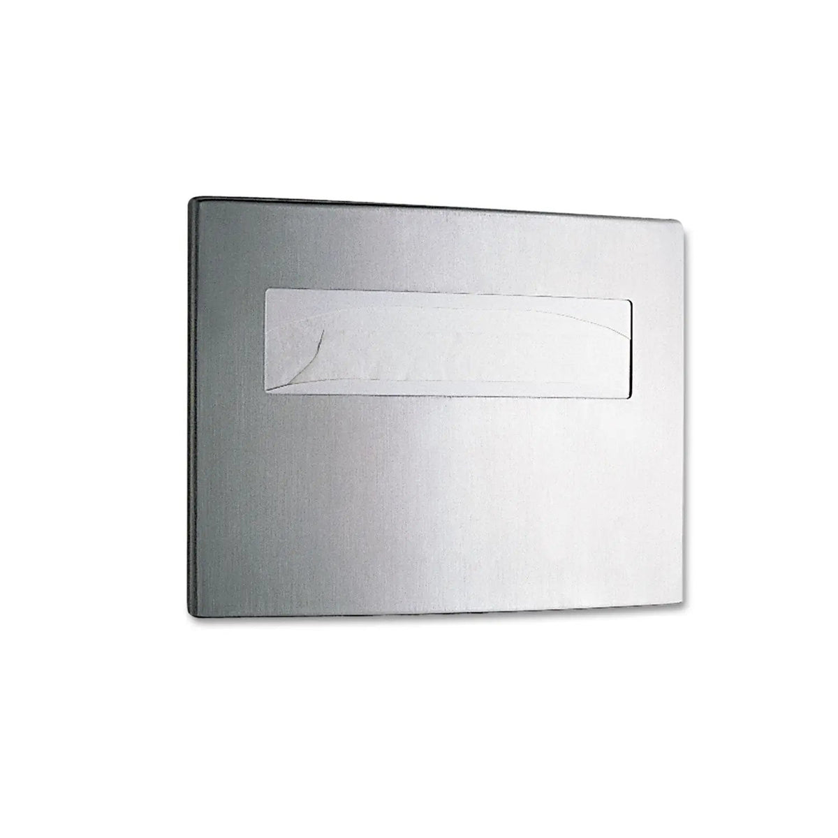 BOB4221 Stainless Steel Toilet Seat Cover Dispenser, ConturaSeries, 15.75 x 2.25 x 11.25, Satin Finish Bobrick