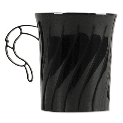 WNACWM8192BK Classicware Plastic Mugs, 8 Oz, Black, 8/pack, 24 Packs/carton