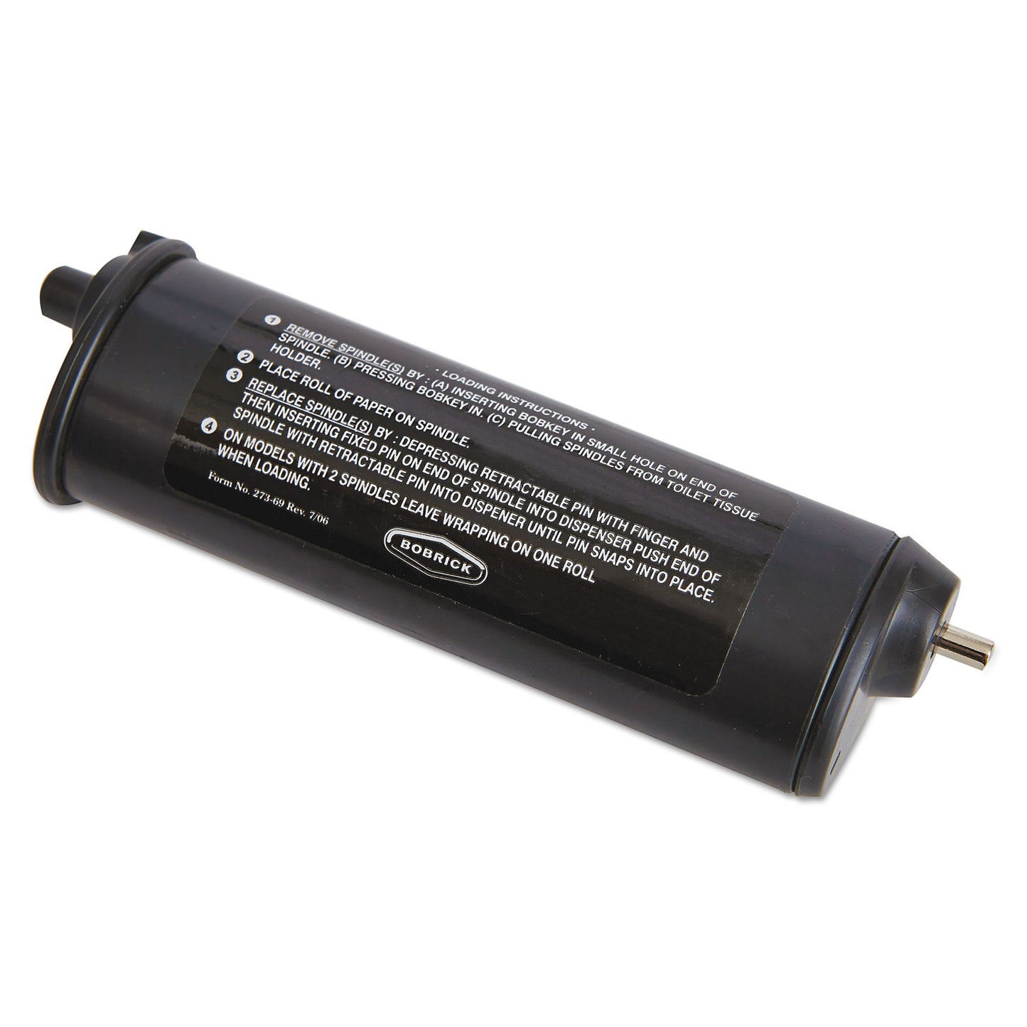 BOB273103 Theft Resistant Spindle for ClassicSeries Toilet Tissue Dispensers, Black