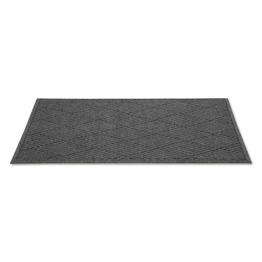MLLEGDFB031004 EcoGuard Diamond Floor Mats, Rectangular, Charcoal Gray Carpeted Surface, 36" x 10 ft
