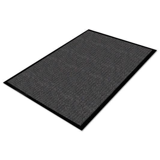 MLL64031030 Golden Series Dual Rib Indoor Wiper Mats, Rectangular, Charcoal Gray Carpeted Surface, 36" x 10 ft