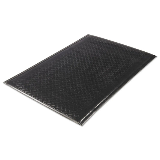 MLL24030501DIAM Soft Step Supreme Anti-Fatigue Floor Mat, Rectangular, Black Cross-Hatch Embossed Surface, 36