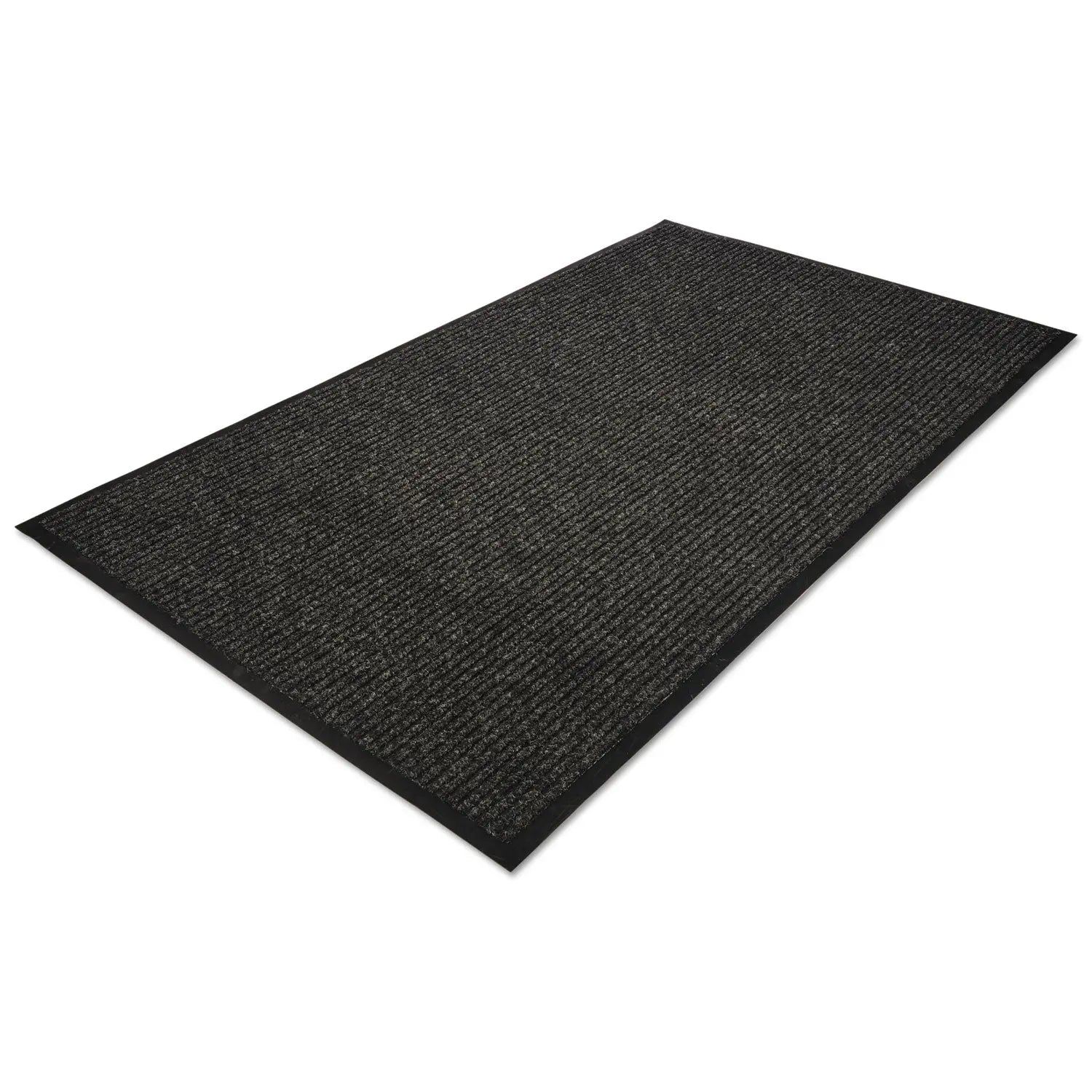 MLL64040630 Golden Series Dual Rib Indoor Wiper Mats, Rectangular, Charcoal Gray Carpeted Surface, 48