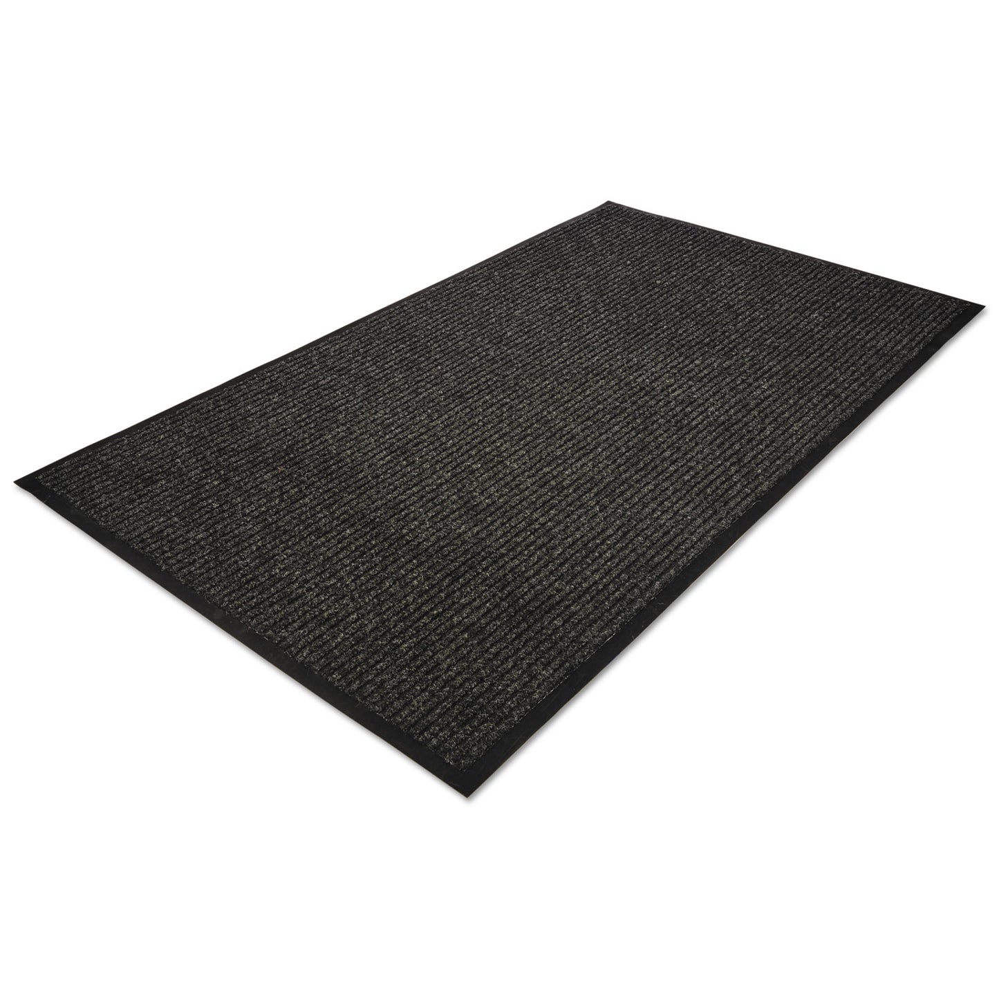 MLL64040630 Golden Series Dual Rib Indoor Wiper Mats, Rectangular, Charcoal Gray Carpeted Surface, 48" x 72"