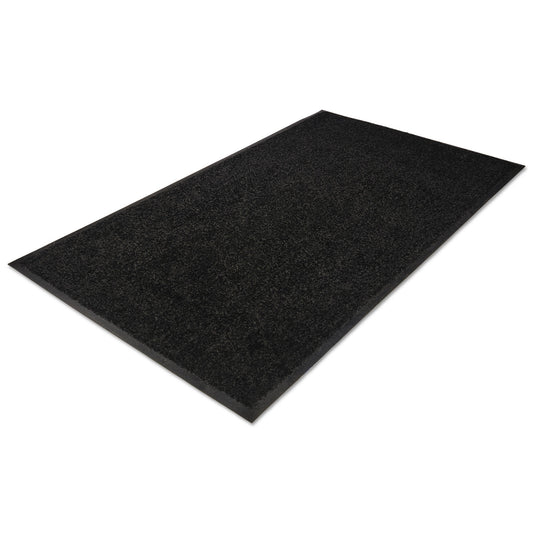 MLL94040635 Platinum Series Walk-Off Indoor Wiper Mat, Rectangular, Black Carpeted Surface, 48