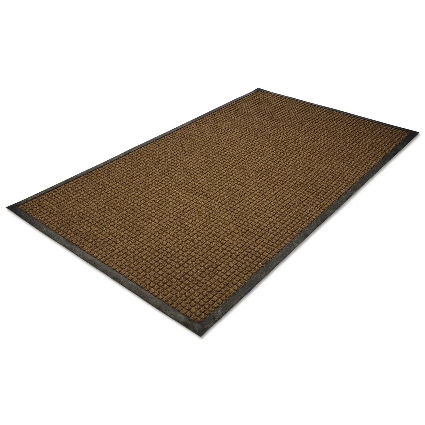MLLWG040614 WaterGuard Indoor/Outdoor Scraper Mat, Rectangular, Brown Ridged Needle-Punch Surface, 48