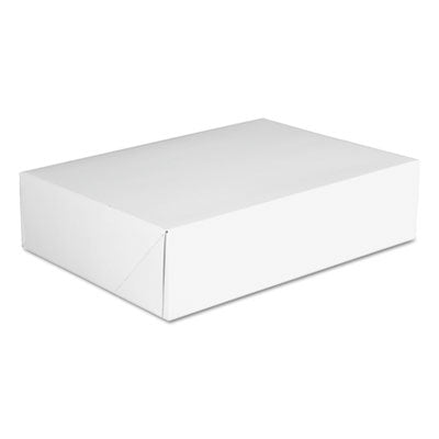 SCH1213 Clay-Coated Donut Boxes, 12.88 x 23 x 12.75, White, Paper, 125/Carton