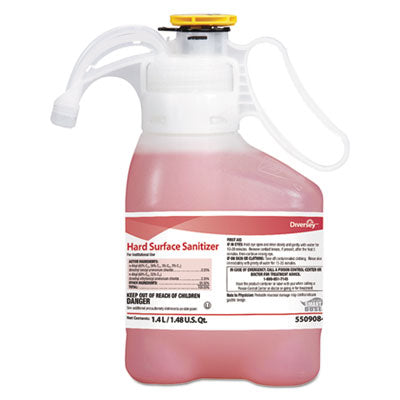 DVO100965932 Hard Surface Sanitizer, Unscented, 1.4 L SmartDose, 2/Carton DIVERSEY