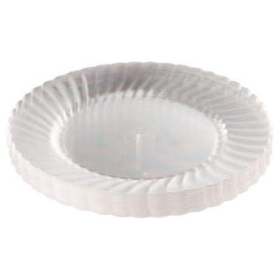 WNARSCW91512PK Classicware Plastic Plates, 9" dia, Clear, 12/Pack