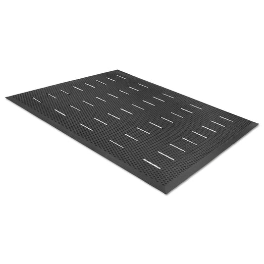 MLL34030401 Free Flow Comfort Utility Floor Mat, 36" x 48", Black Non-Slip Vented Surface