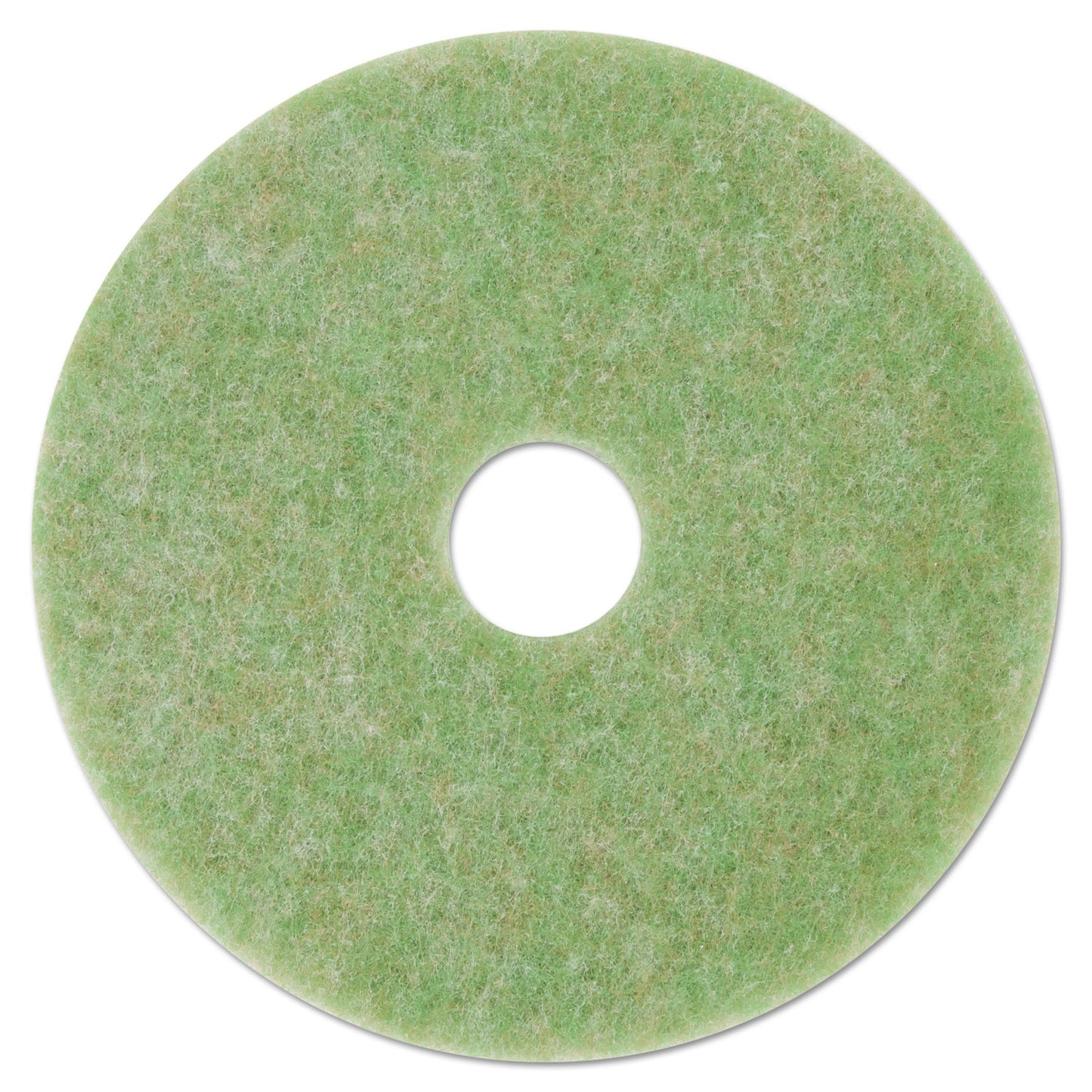 MMM18045 Low-Speed Topline Autoscrubber Floor Pads 5000, 13" Diameter, Green/amber, 5/carton