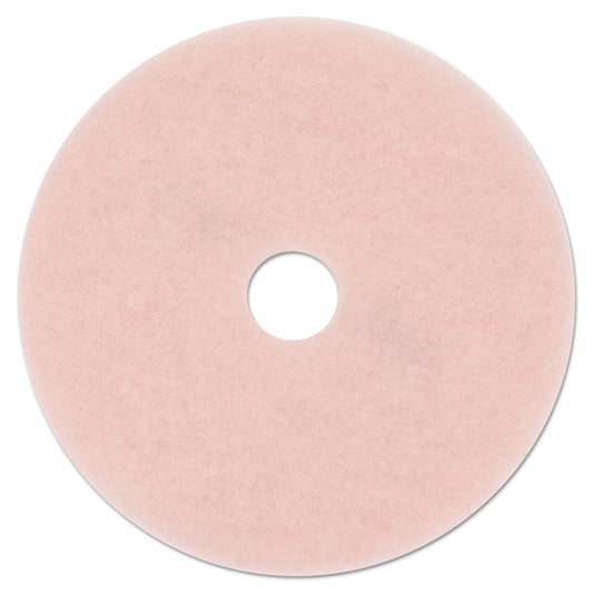 MMM25863 Ultra High-Speed Eraser Floor Burnishing Pad 3600, 27" Diameter, Pink, 5/carton