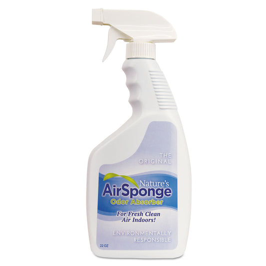DEL10132CT Sponge Odor Absorber Spray, Fragrance Free, 22 Oz Spray Bottle, 12/carton