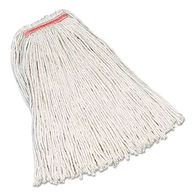 RCPF119WHI Non-Launderable Premium Cut-End Cotton Mop, White, 32 oz, 1