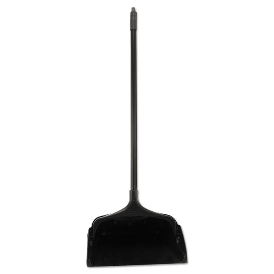 RCP253100BK Lobby Pro Upright Dustpan With Wheels, 12.5w X 37h, Polypropylene With Vinyl Coat, Black