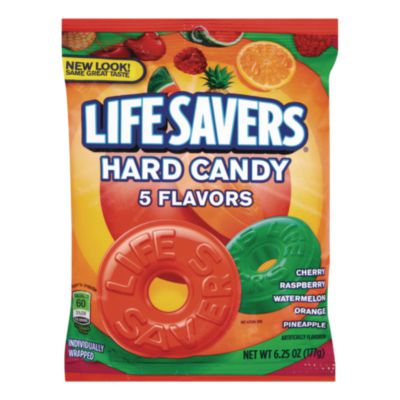 LFS88501 Hard Candy, Original Five Flavors, 6.25 Oz Bag