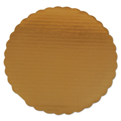 SCH1625 Gold Cake Circles, Single Wall Construction, 14" Diameter x 0.13" h, Gold, Paper, 100/Carton