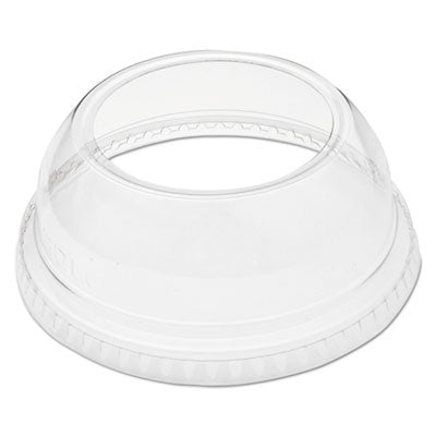 DCCDLW662 Open-Top Dome Lid, With 1.9" dia Hole, Fits 9 oz to 22 oz Cold Cups, Plastic, Clear, 1,000/Carton