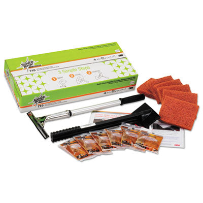 MMM85793 Quick Clean Griddle Cleaning System Starter Kit, 4 X 5.24, Orange