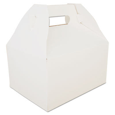 SCH2715 Carryout Barn Boxes, 9.06 x 7.06 x 5, White, Paper, 125/Carton
