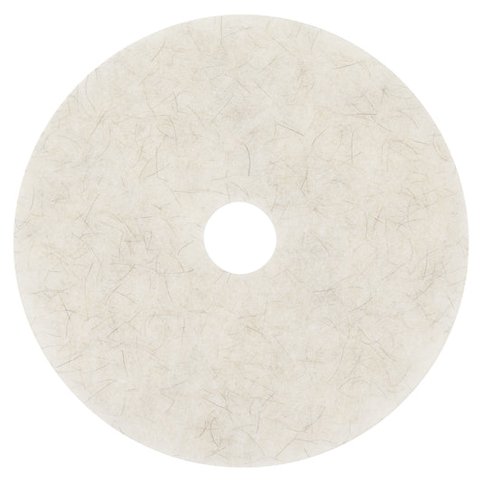 MMM18210 Ultra High-Speed Natural Blend Floor Burnishing Pads 3300, 20" Diameter, White, 5/carton