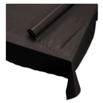 HFM113003 Plastic Roll Tablecover, 40" X 100 Ft, Black
