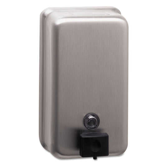 BOB2111 Classicseries Surface-Mounted Soap Dispenser, 40 Oz, 4.75 X 3.5 X 8.13, Stainless Steel