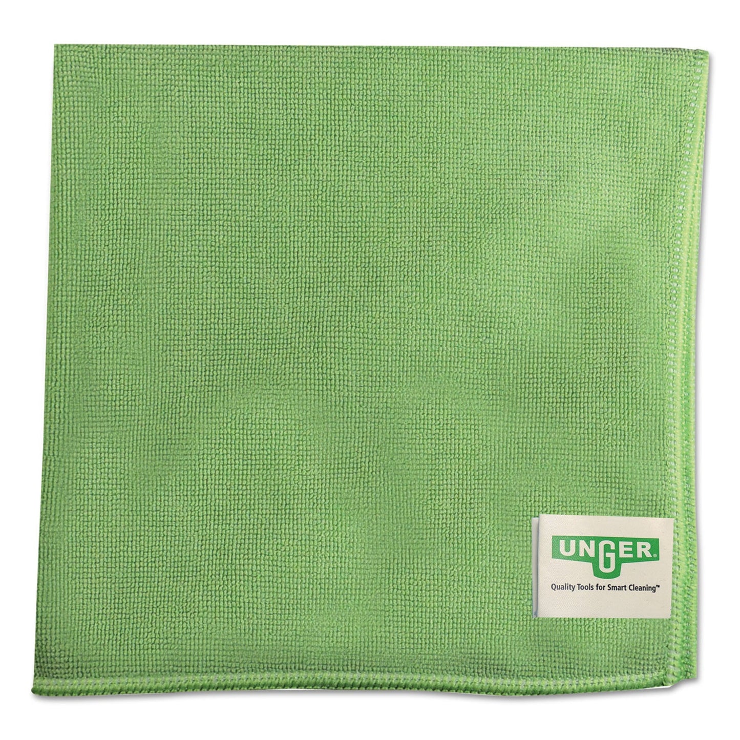 UNGMF400PK SmartColor MicroWipes, Microfiber, 16 x 15, Green, 10/Pack Unger