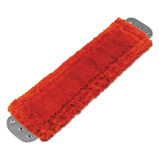 UNGMM40R SmartColor Thick-Pile Restroom MicroMop Pads, Microfiber, Heavy-Duty, 16 x 5, Red Unger