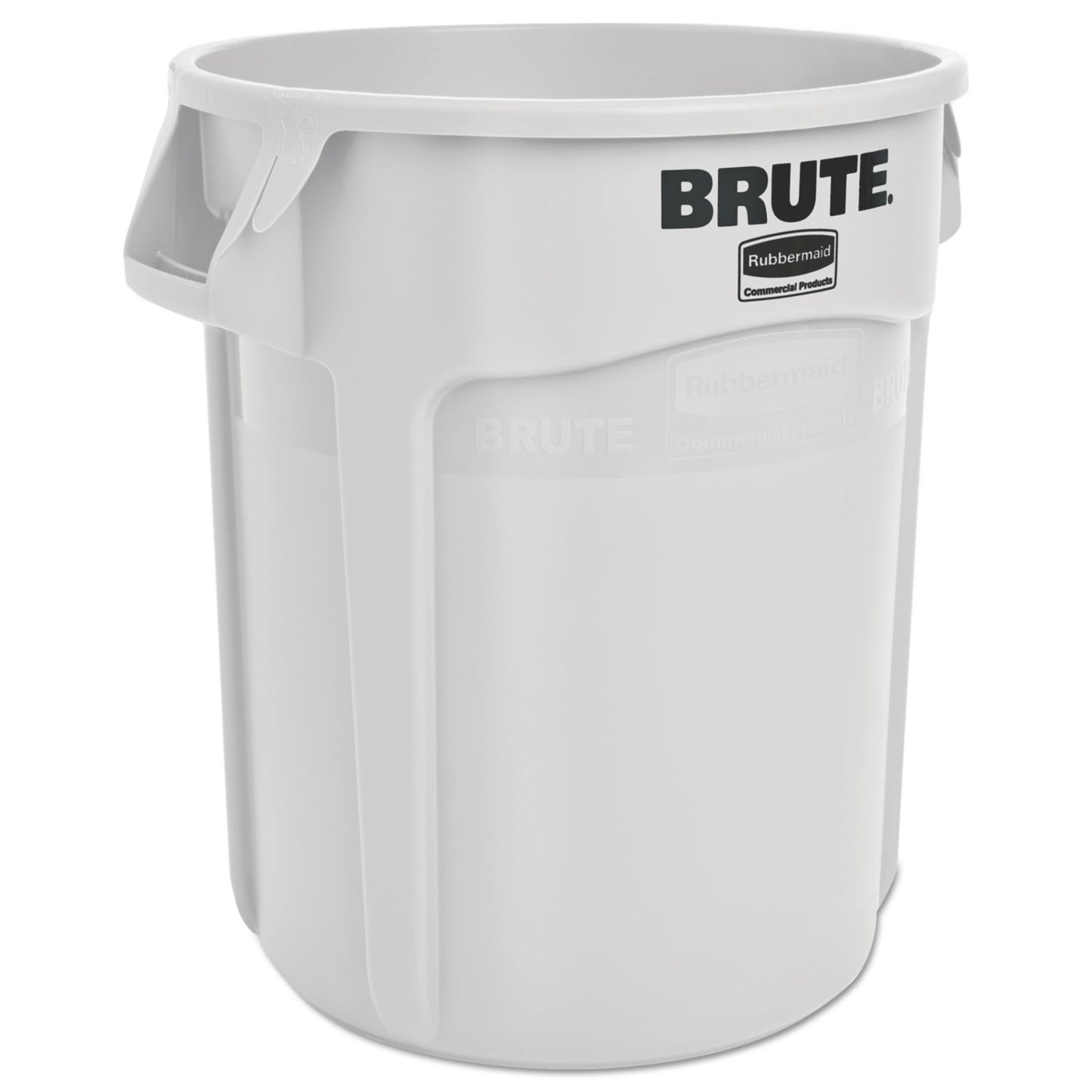 RCP2620WHI Vented Round Brute Container, 20 gal, Plastic, White