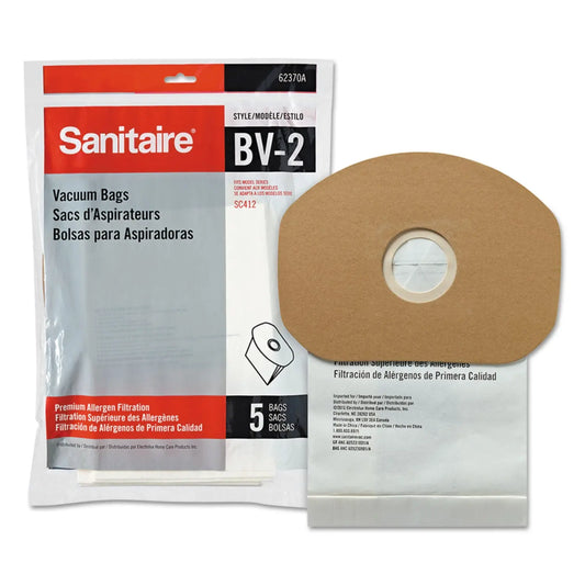 EUR62370A10CT Disposable Dust Bags for Sanitaire Commercial Backpack Vacuum, 5/Pack, 10 Packs/Carton Sanitaire