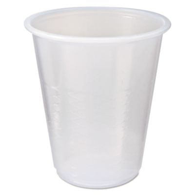 FABRK3 RK Crisscross Cold Drink Cups, 3 oz, Plastic, Clear, 100/Bag, 25 Bags/Carton