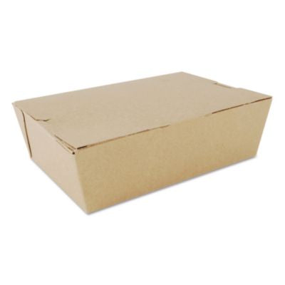 SCH0733 ChampPak Carryout Boxes, #3, 7.75 x 5.5 x 2.5, Brown, Paper, 200/Carton