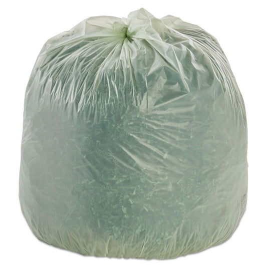 STOE3039E11 Ecosafe-6400 Bags, 30 Gal, 1.1 Mil, 30" X 39", Green, 48/box