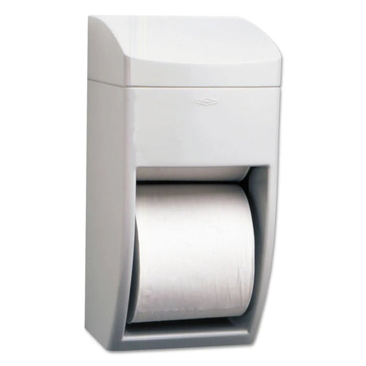 BOB5288 Matrix Series Two-Roll Tissue Dispenser, 6.25 x 6.88 x 13.5, Gray Bobrick