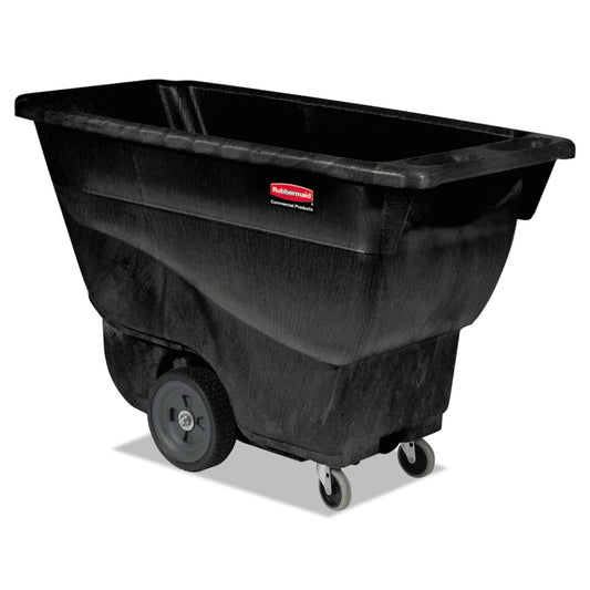RCP9T13BLA 0.5 cu yd Structural Foam Tilt Truck, Utility Duty, 450 lb Capacity, Black RUBBERMAID COMMERCIAL PROD.