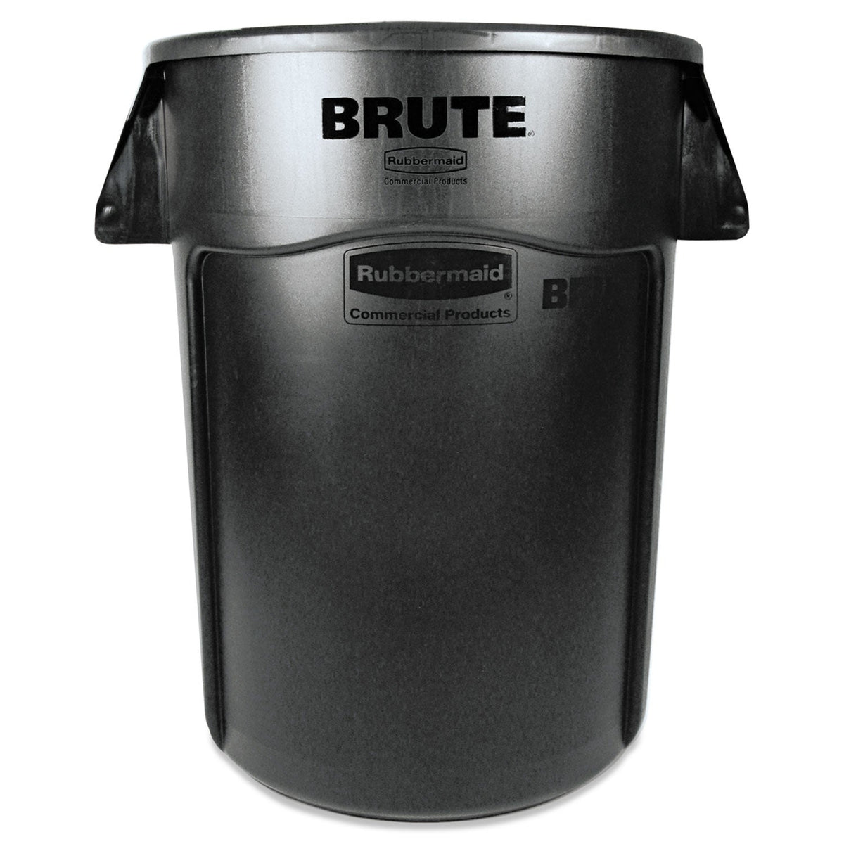 RCP264360BK Vented Round Brute Container, 44 gal, Plastic, Black RUBBERMAID COMMERCIAL PROD.