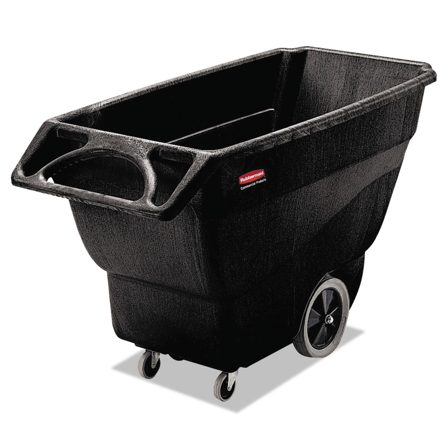 RCP1011BLA 0.75 cu yd Structural Foam Tilt Truck, 600 lb Capacity, Black RUBBERMAID COMMERCIAL PROD.