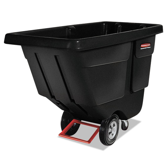 RCP1304BLA 0.5 cu yd BRUTE Rotomolded Tilt Truck, 450 lb Capacity, Black RUBBERMAID COMMERCIAL PROD.