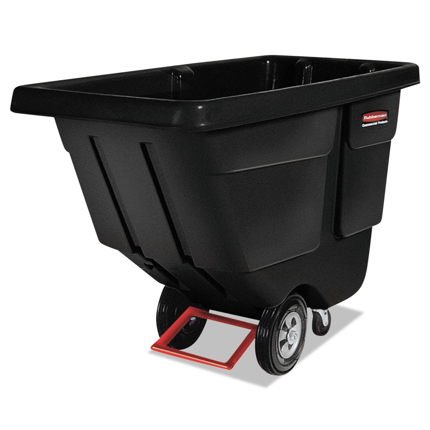 RCP1304BLA 0.5 cu yd BRUTE Rotomolded Tilt Truck, 450 lb Capacity, Black