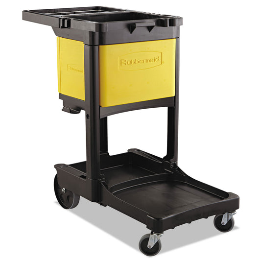 RCP6181YEL Locking Cabinet, For Rubbermaid Commercial Cleaning Carts, Yellow